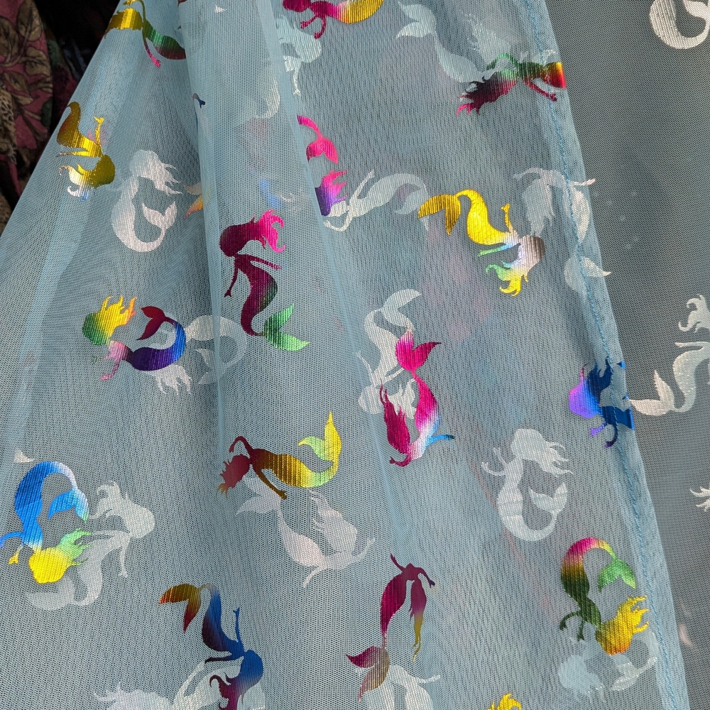 Sheer Robe Mermaid Rainbow Handmade - Picture 7 of 7